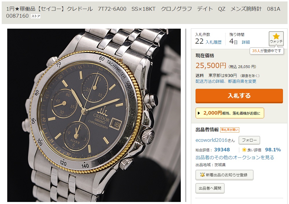 Credor-7T72-6A00-Stainless+Gold-BlackFace-YahooJapan-May2021-Listing.jpg